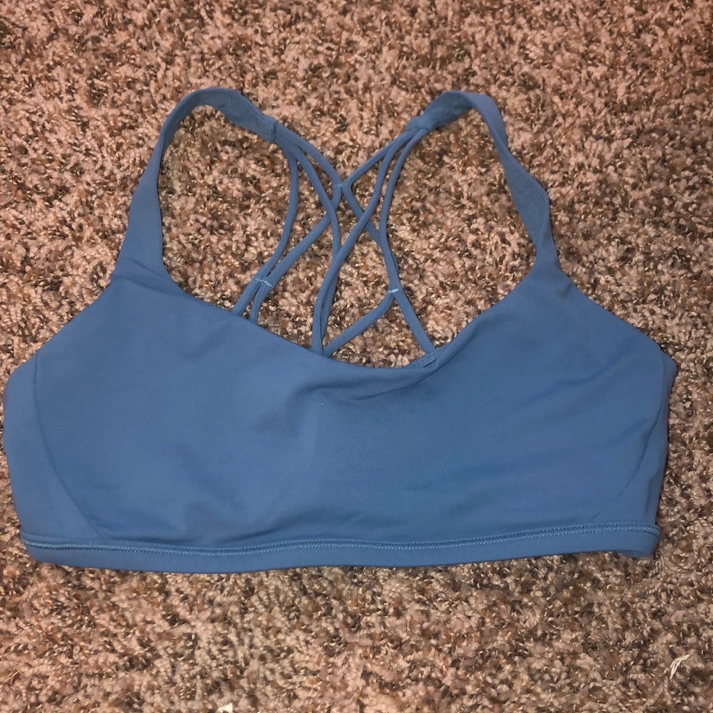 lululemon athletica Blue Strappy Sports Bra